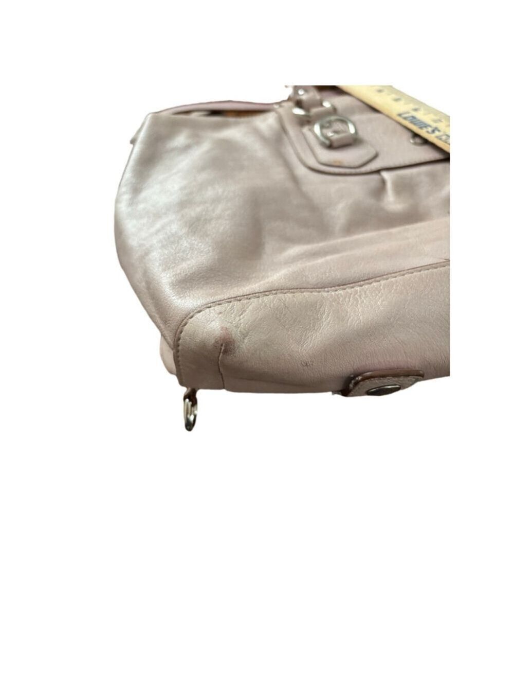 Women's Coach Beige Leather Satchel One Size - Picture 10 of 10